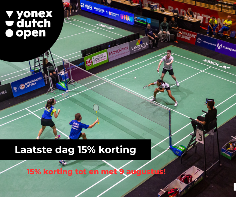 Laatste dag 15% korting op tickets!