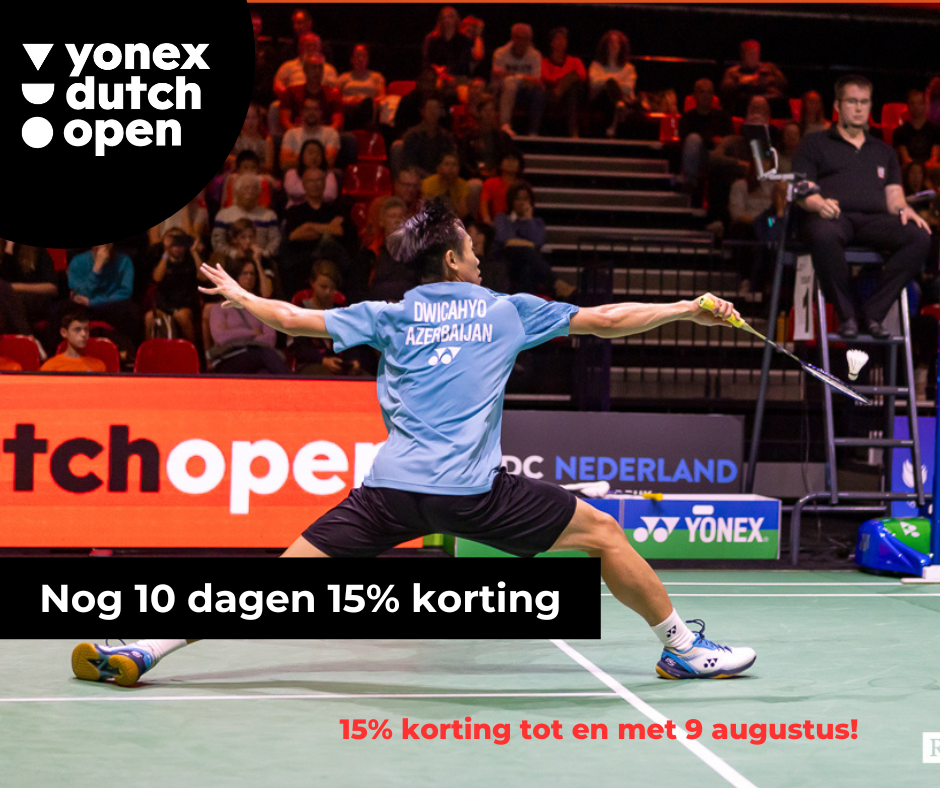 15% korting op tickets tot en met 9 augustus